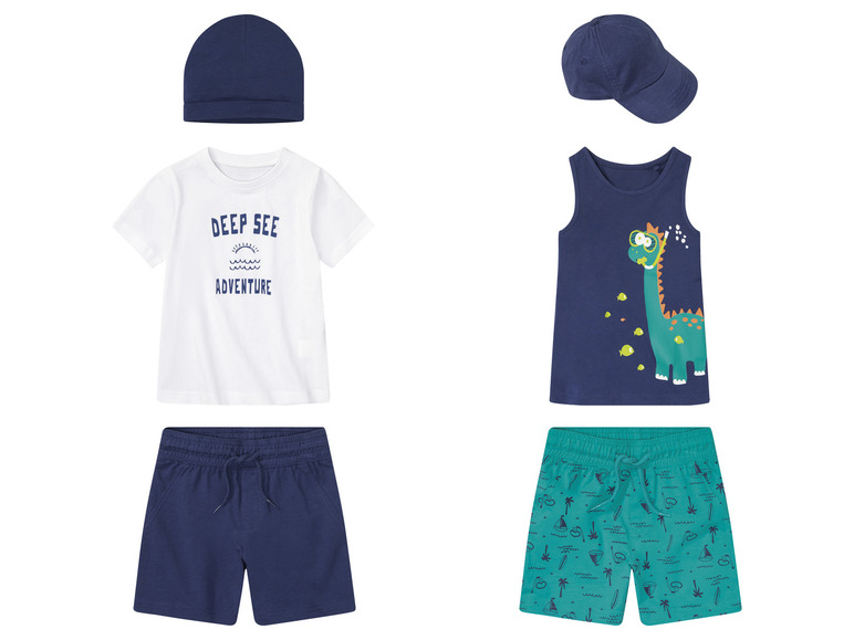 LUPILU® Kleinkinder Set, 3-teilig, mit hohem Baumwollanteil