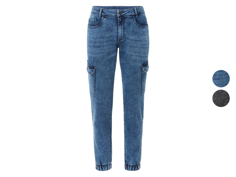 LIVERGY® Herren Denim-Joggers, Comfort Fit, normale Leibhöhe