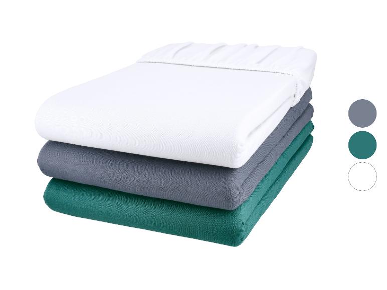 LIVARNO® Jersey-Spannbettlaken, 140-160 x 200 cm