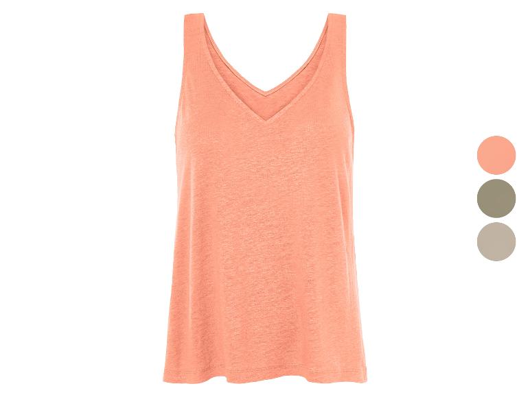ESMARA® Damen Top mit Leinen
