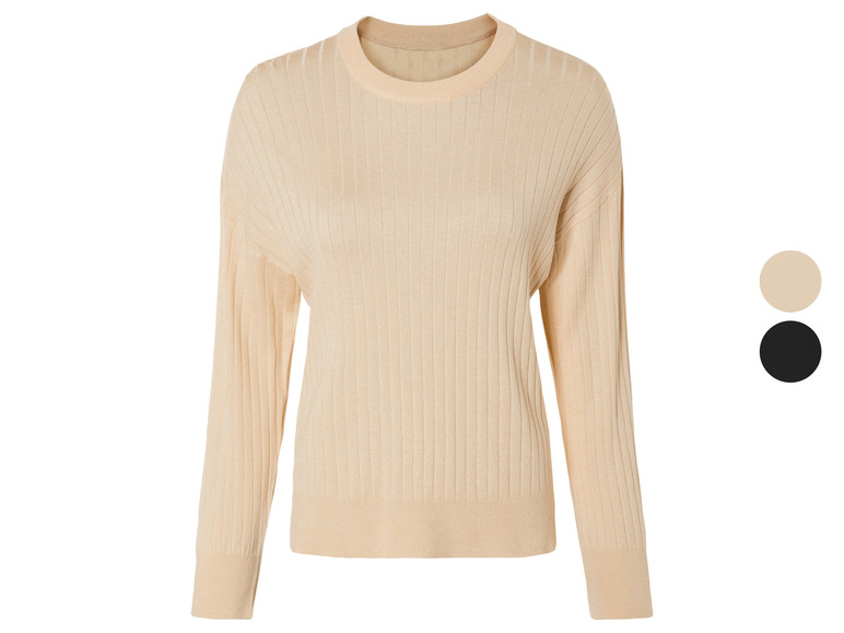 ESMARA® Damen Feinstrick-Pullover mit Viskose