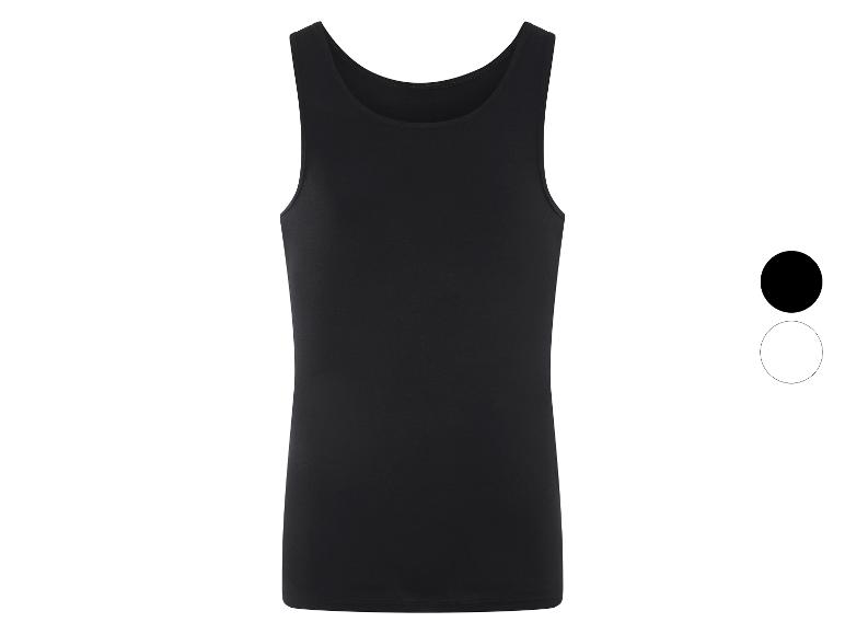 LIVERGY® Herren Feinripp-Achselhemd, aus reiner Baumwolle