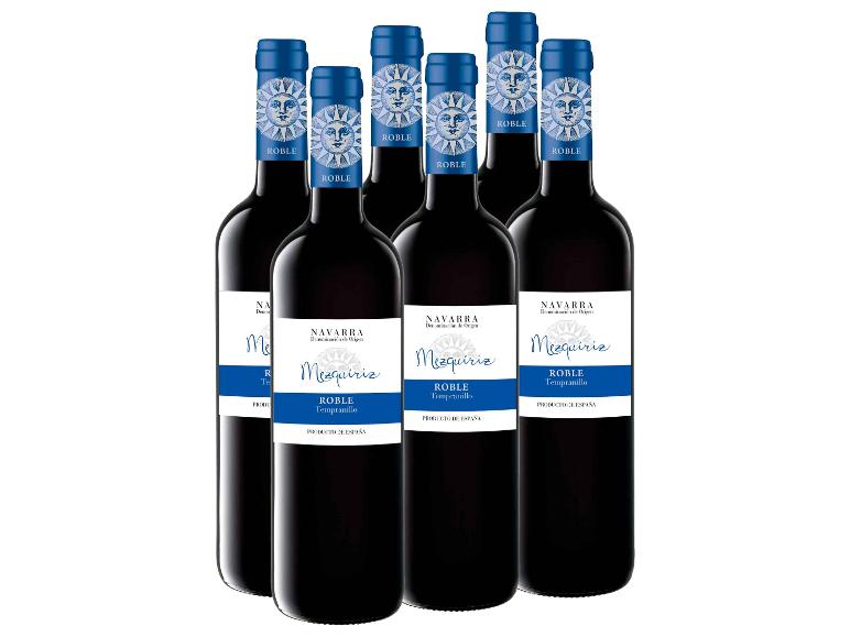 6 x 0,75-l-Flasche Weinpaket Mezquiriz Tempranillo Tinto Roble DO trocken, Rotwein