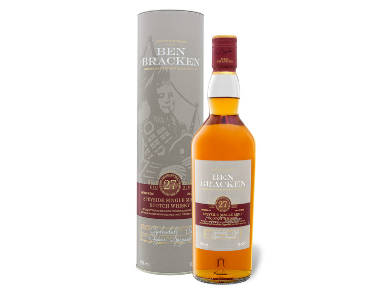 BEN BRACKEN Speyside Single Malt Scotch Whisky 27 Jahre 40% Vol