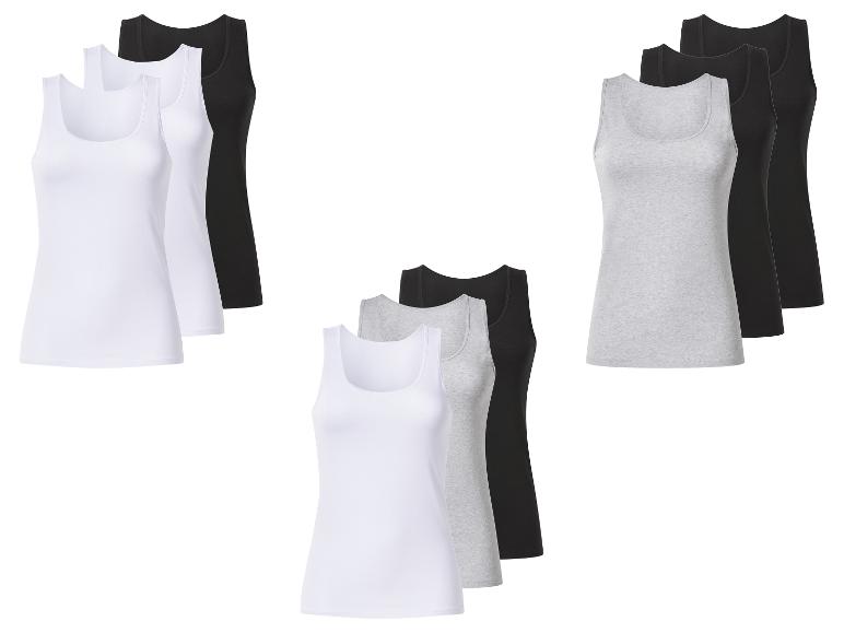ESMARA® Damen Achselhemden, 3 Stück