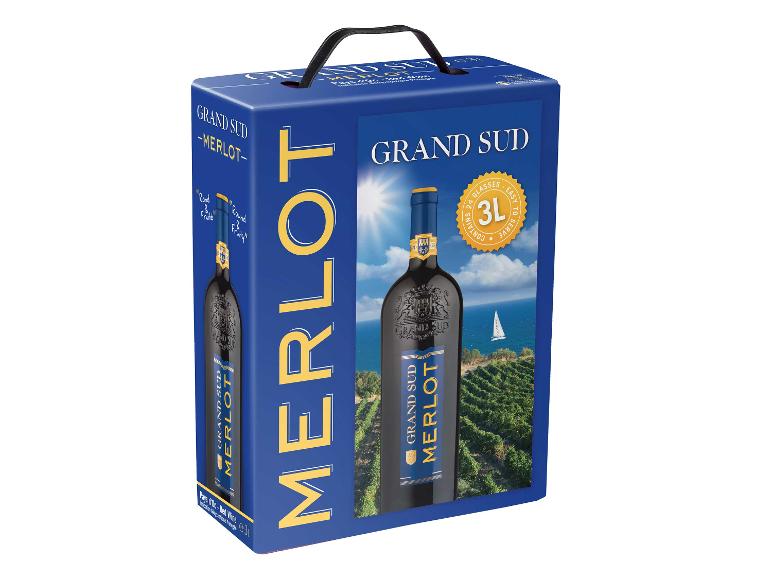 Grand Sud Merlot 3-l-Bag-in-Box trocken, Rotwein 2025