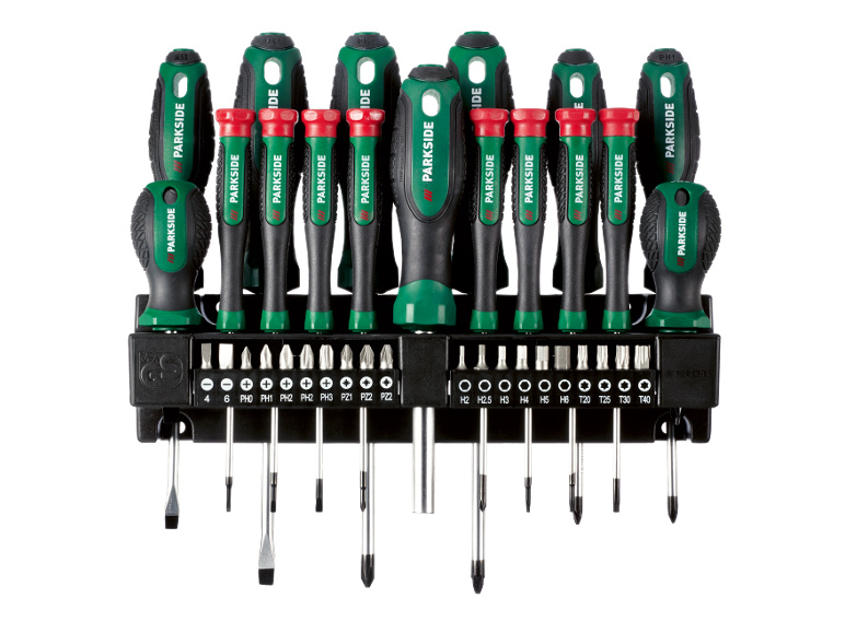 PARKSIDE® Schraubendrehersatz mit Wandhalterung